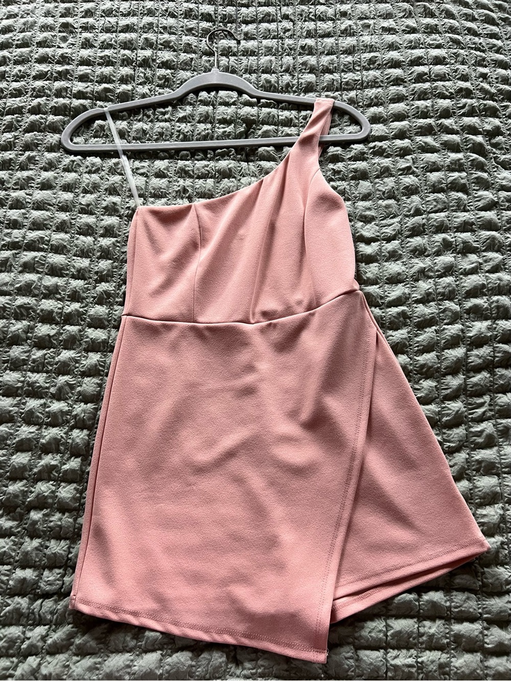 One-Shoulder Pink Women’s Dress